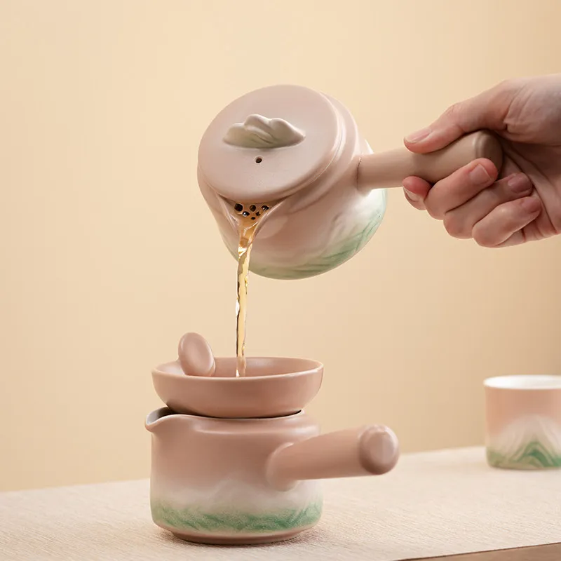 

Office Luxury Tea Tray Ceramic Pot Chinese Kitchen Tableware Living Room Hospitality Tea Tray Breakfast Bandejas Home Products