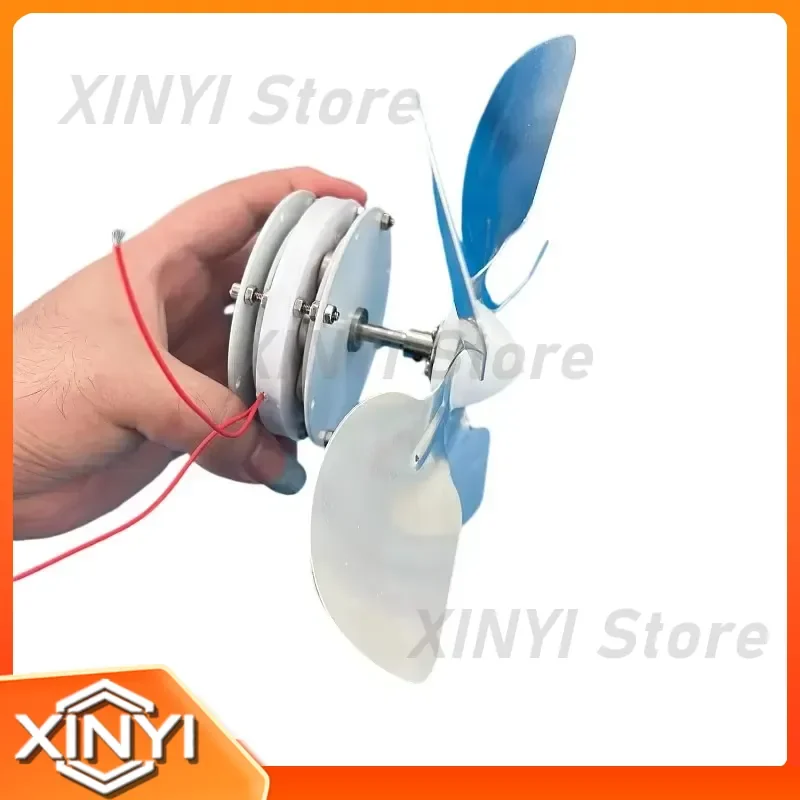 for 55V 20W 100-1500RPM Micro Wind Turbine Generator with Blades for DIY Toys Science Experiment Renewable Energy Projects