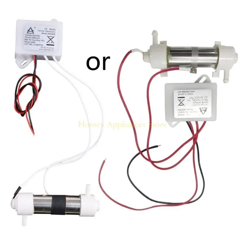 D0AB AC220V 200mg أنبوب مولد الأوزون لـ DIY معالجة المياه المعالجة المنقى