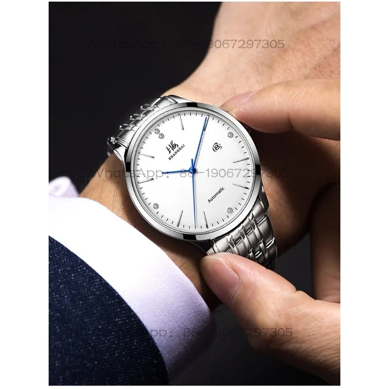 Time Island Watch 1 Store Shanghai Automatic Mechanical Watch Diamond Calendar Simple Watch Couple Gift