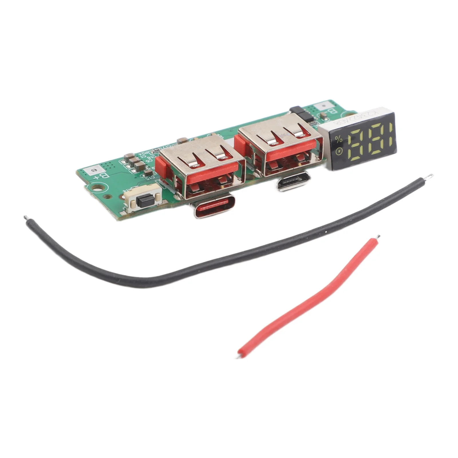 22.5W Digital Display Charging Module for Custom Power Bank Construction with Type C Input Output and Dual USB Ports