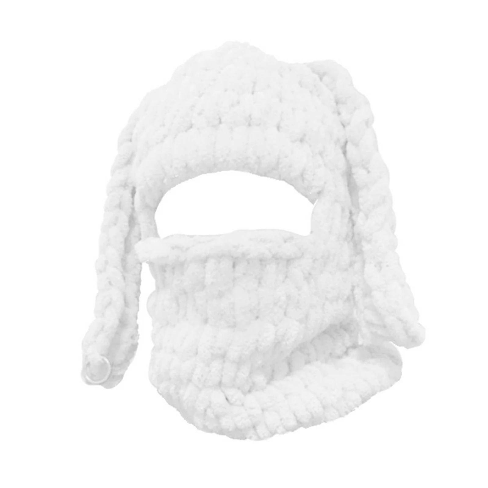 Adults Rabbit Ear Hat Funny Balaclava Hat Fluffy Soft Balaclava Knitted Balaclava With Ears Winter Crocheted Hat Christmas Gifts