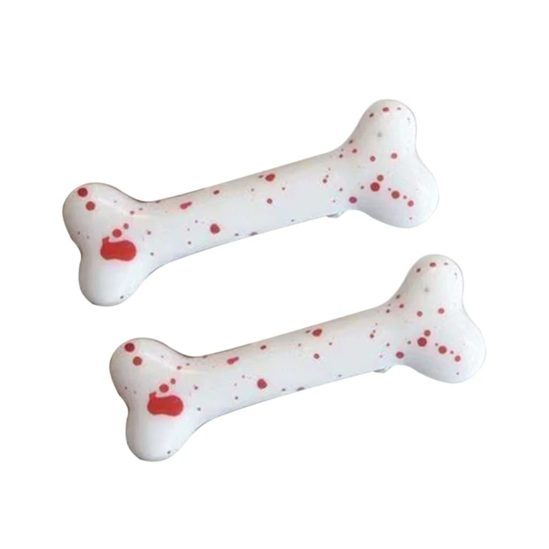 Cartoon bot haarclip, hars hondenbot haarspelden, haarklemmen, Y2K haaraccessoires voor meisjes en vrouwen, Halloweenkostuum_voghion.com