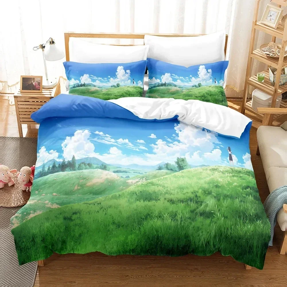 Luxury New 3D Print Akebi's Sailor Uniform Bedding Sets Duvet Cover Set With Pillowcase Twin Full Queen King Bed Linen