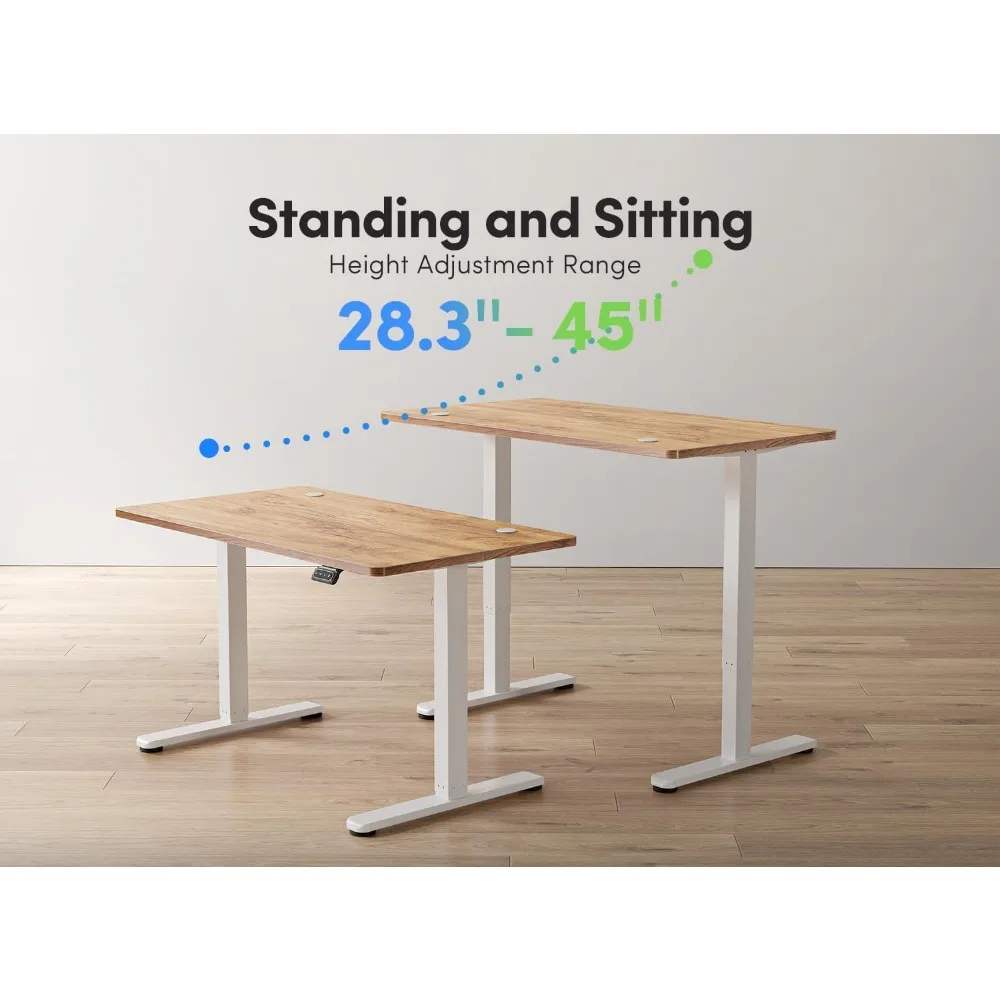 Electric Standing Desk, 40 x 24 Inches Height Adjustable Stand up Desk, Sit Stand Home Office Desk, Computer Desk