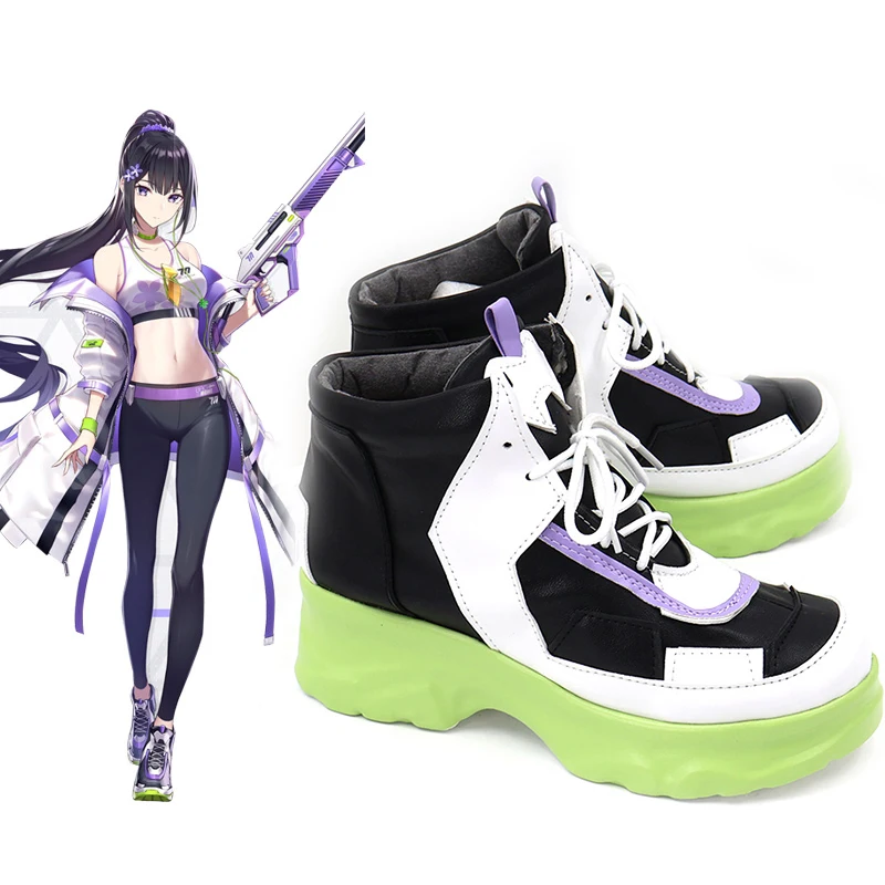 Cos Otohana Sumire Cosplay Blue Archive Green Thick Sole customize female Accessory Shoes