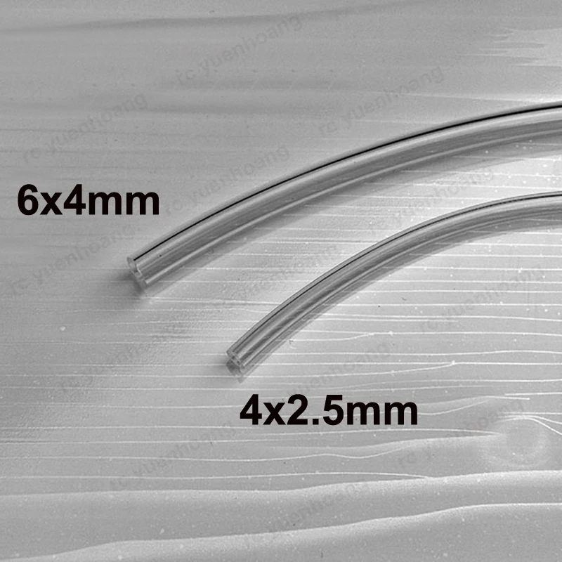 10 Meter 4 x 2,5 mm 6 x 4 mm PU-Hartölrohr Turbinenmotor Hochdruck transparentes Ölrohr für RC-Modell Turbojet-Motor