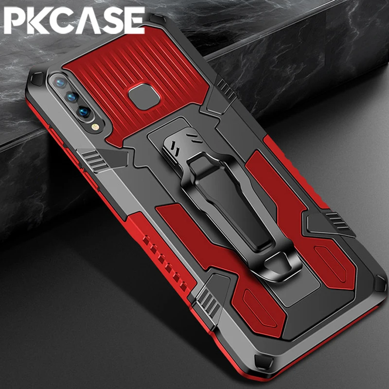 

Shockproof Case For VIVO Y12 Y15 Y17 Y19 Y1S Y95 Y91i Y91C Kickstand Back Clip Phone Case For VIVO Y21 Y31 Y50 Y51 Y15S Y33S Y76