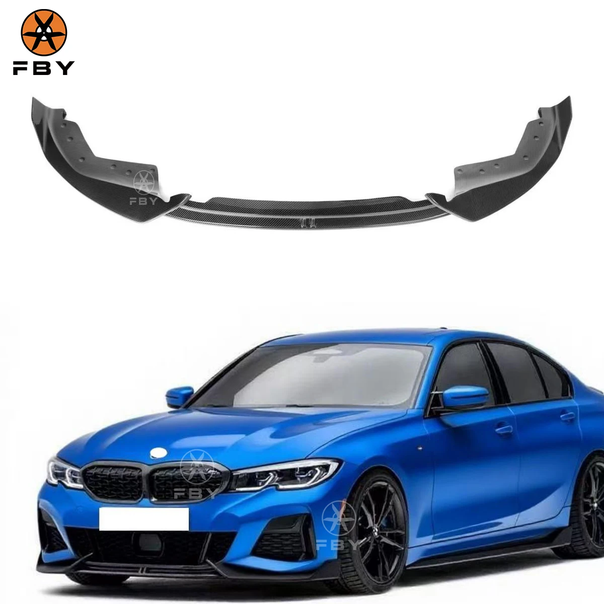 

New AD Style Carbon Fiber Front Spoiler Lip for BMW 3 Series G20 2019-2021 Body Kit Front Spoiler Lip