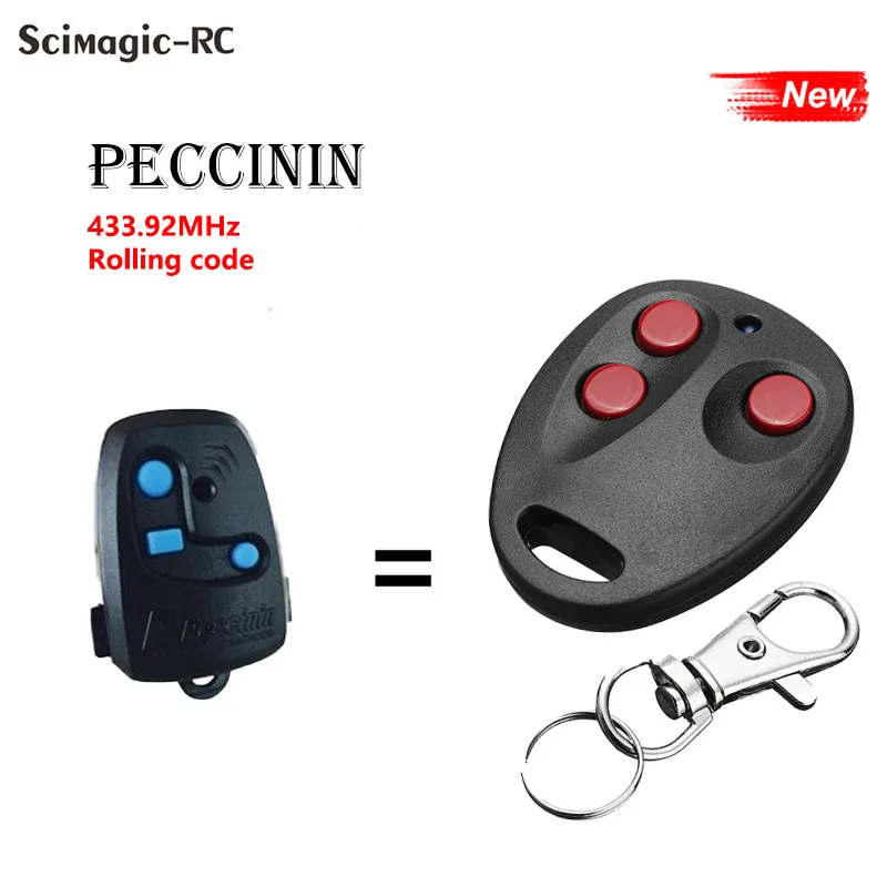 

Rolling Code for Peccinin Garage Opener Handheld Transmitter 433.92MHz Door Remote Control