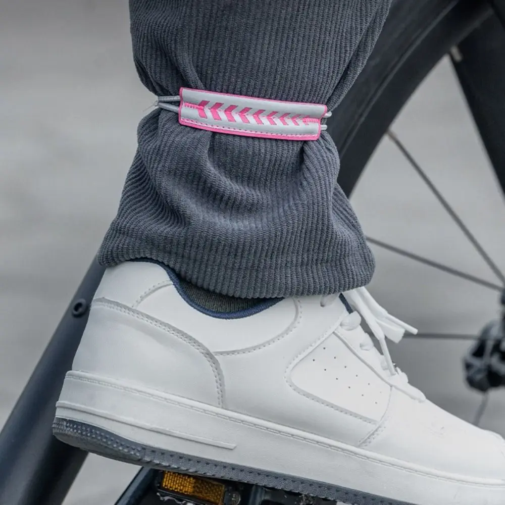 New Reflective Bicycle Trouser Bands Elastic Adjustable Bike Pants Strap Durable Riding Tie-Tie Outdoor Riding