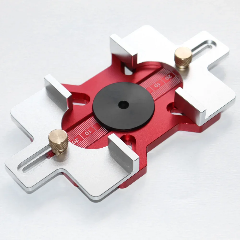 

Woodworking 2-in-1 Slotted Invisible Fastener Slotting Bracket Router Base Mortising Jig Trimmer Router Tool Fastening Bracket
