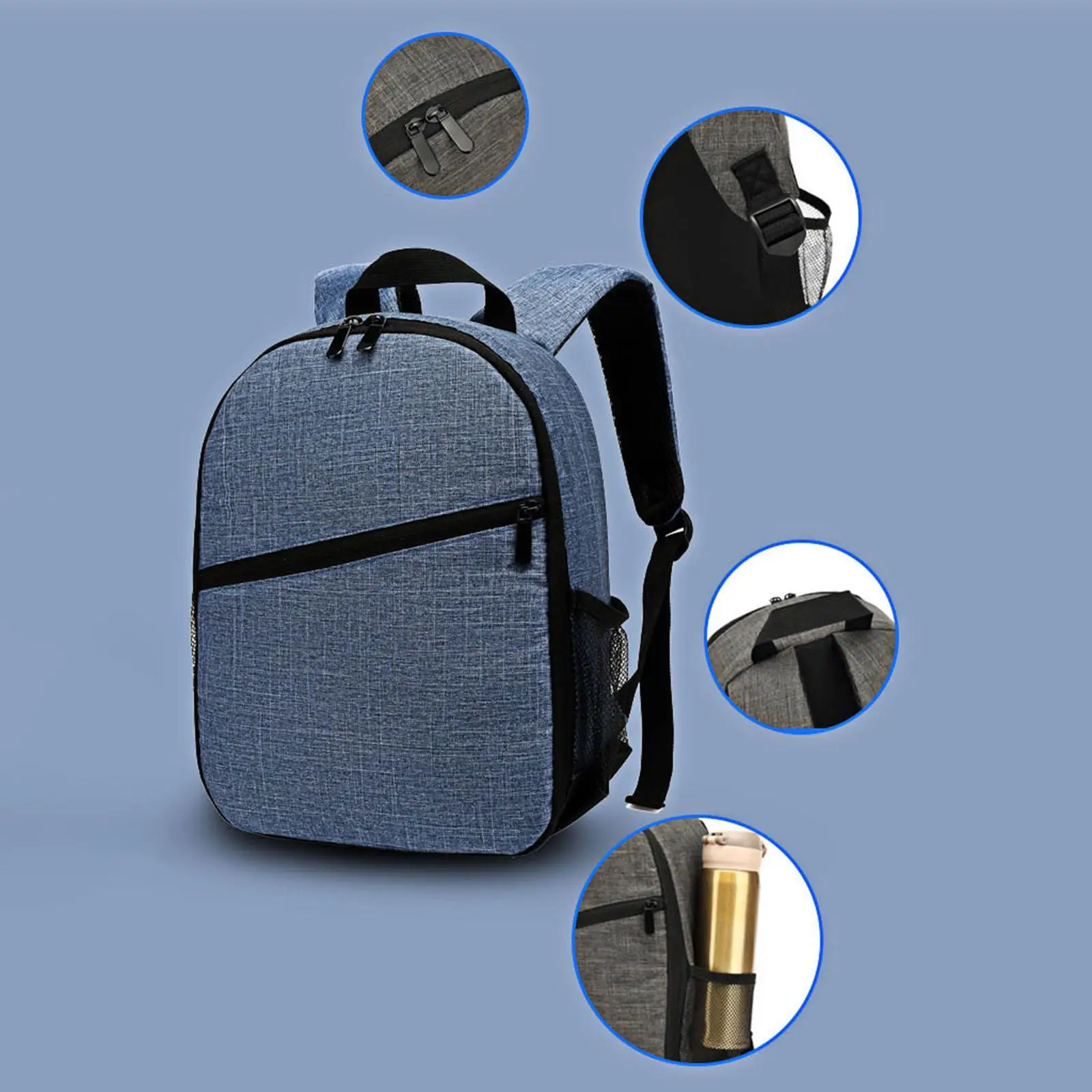 Breathable Camera Backpack for Outdoor Travel Photography DSLR Drone Bag with Tripod Holder