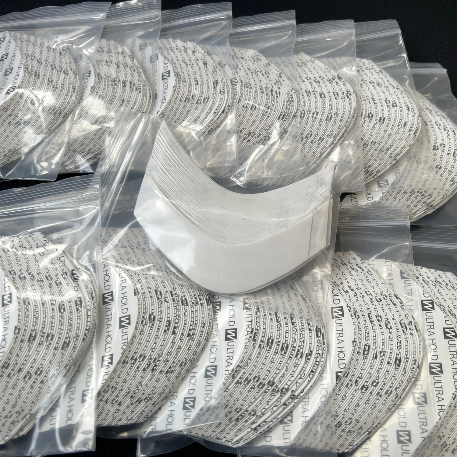 36 Stück/72 Stück/108 Stück weißes, extra starkes, doppelseitiges Klebeband für Perücken/Toupet/Haarverlängerungen. – Detail 1