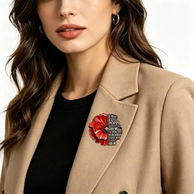 Creative Red Friday Brooch Exquisite Workmanship Fashion Pin Clothes Backpack Decor Jewelry Lovely Gift for Girls