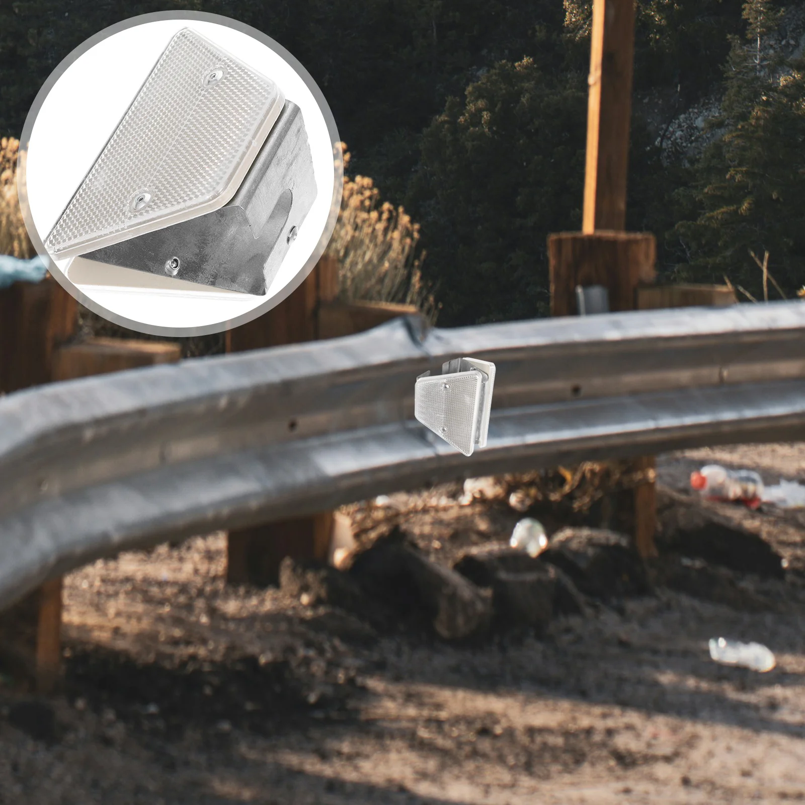 

Trpezoidal Road Delineator Reflective Driveway Marker High Visibility Pavement Safety Indicator For Highway Guardrail Use