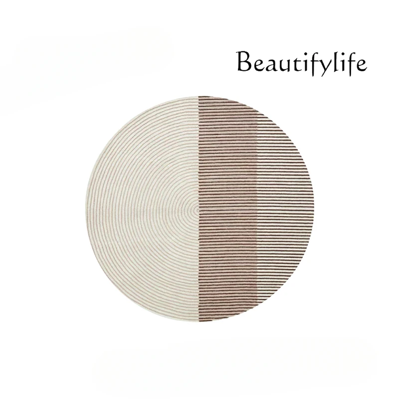 Round living room carpet household high-end wool blanket custom simple light luxury bedroom bedside blanket cloakroom