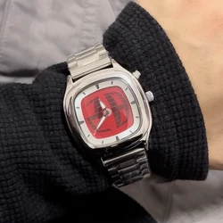 Fashion Digital Display Dynamic Watch Vintage y2k Waterproof Quartz Wristwatch for men Square Shape Cool watches reloj hombre