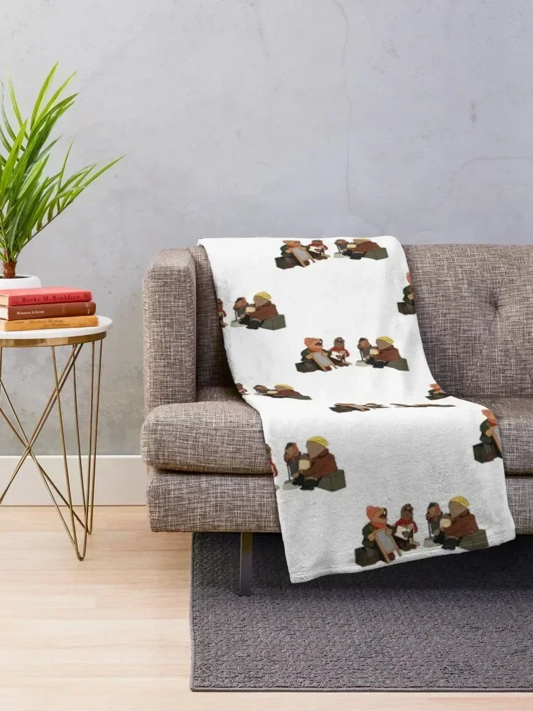 emmet otters jug band Throw Blanket Designers Soft Beds Bed linens Blankets