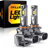 OXILAM 2Pcs 22000LM 9005 LED Headlight High Power Canbus H8 H9 H11 HB3 9012 HIR2 Turbo LED Lamp 6500K White Car Light 120W 12V