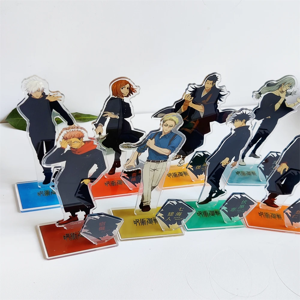 Game Acrylic Stand Anime Fushiguro Megumi Zenin Maki Satoru Gojo Nanami Kento Figure Model Plate Cosplay Toy for Gift