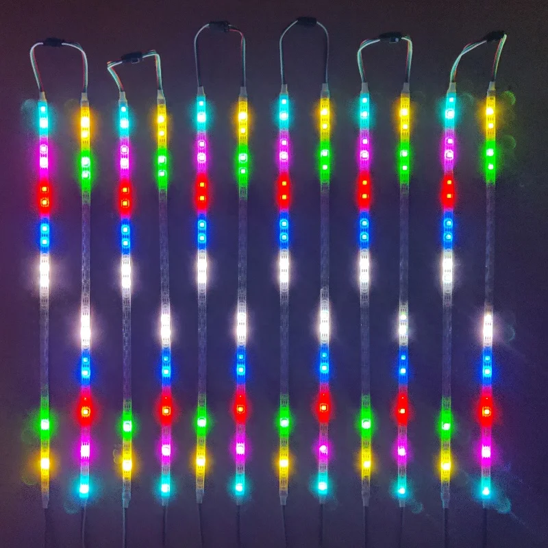 Music Activated Dream Color LED Strip Light 5V IP65 Waterproof  Multi Colorful Sound Control Ambient Light Wall Decoration