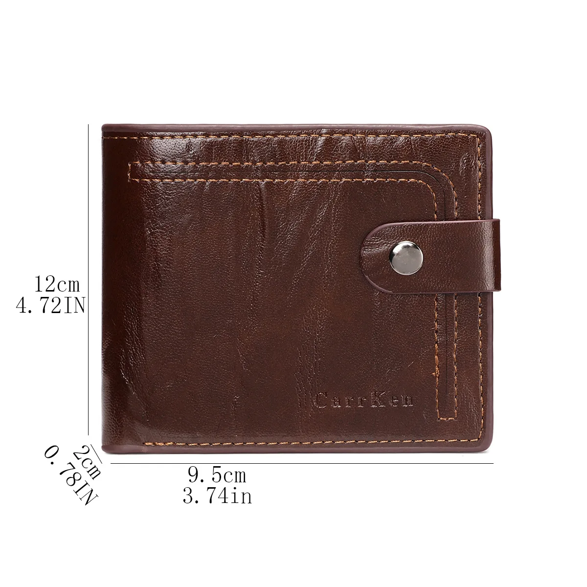 2025 Men's New Model, Zipper Wallet, Korean Version Retro, Multi-functional Long Model, Wallet Multi-card Position