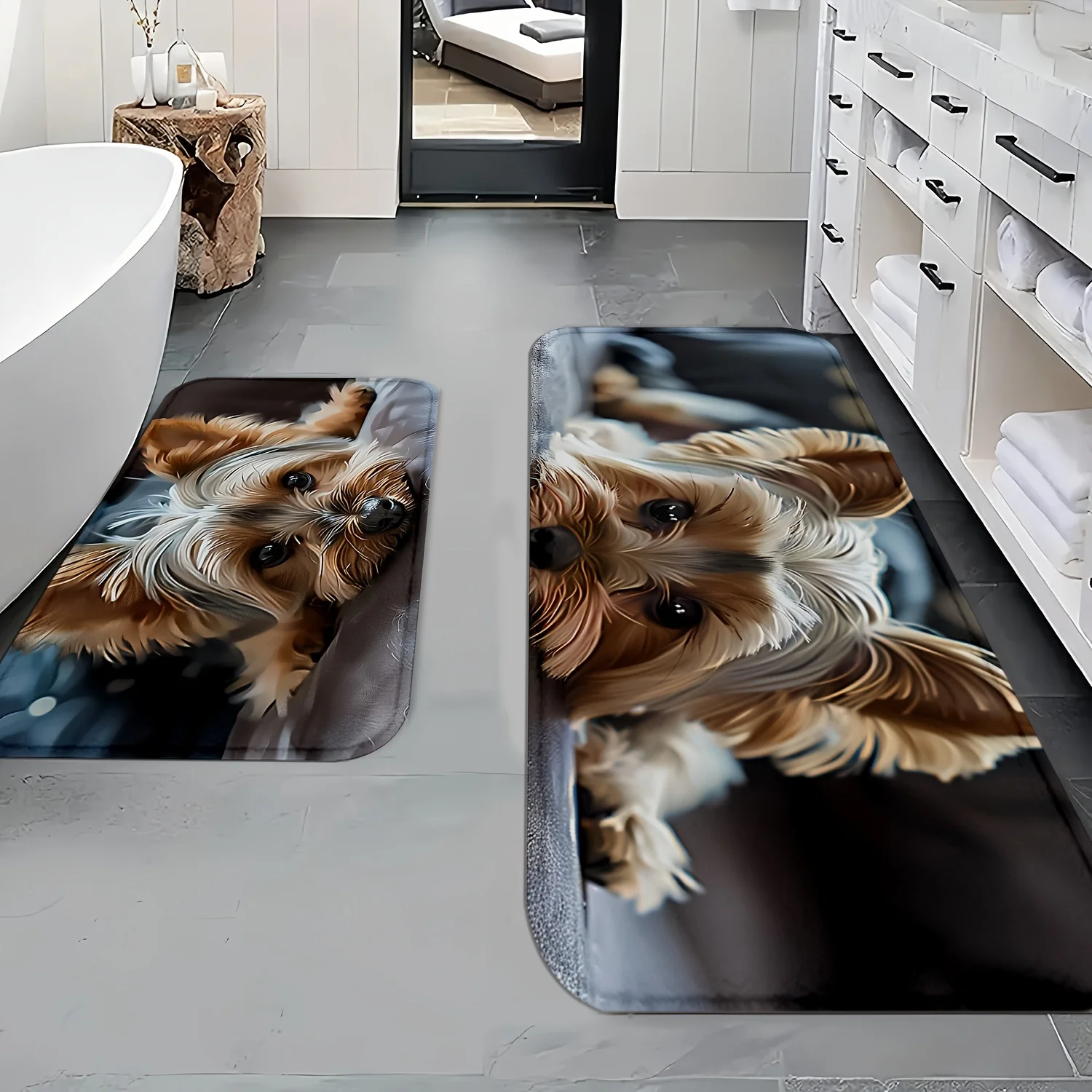 Premium Dog Photo Printed Doormat Mat Runner Waterproof Pet Design Entrance Hallway Rug for Home Decor Cute Puppy Gifts for Pet