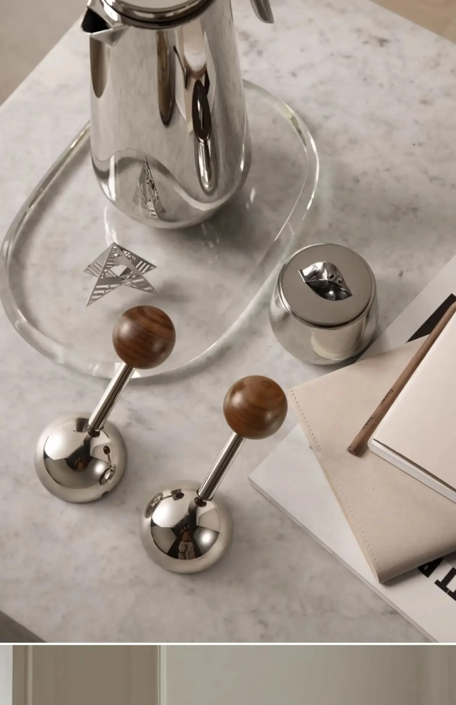 

Miaokesen Unique Spherical Black Walnut Interior Silent Door Lock Round Door Handle Security Door Locks Zinc Alloy Lock