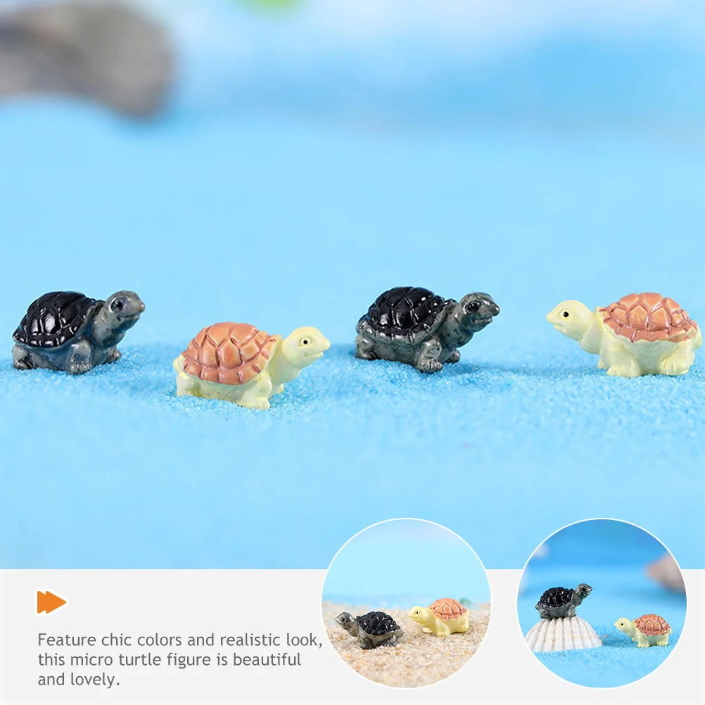 

20pcs Small Turtle Decoration Miniature Room Home Turtle Decor Kids Diy Ornament Sculpture Statue Gift