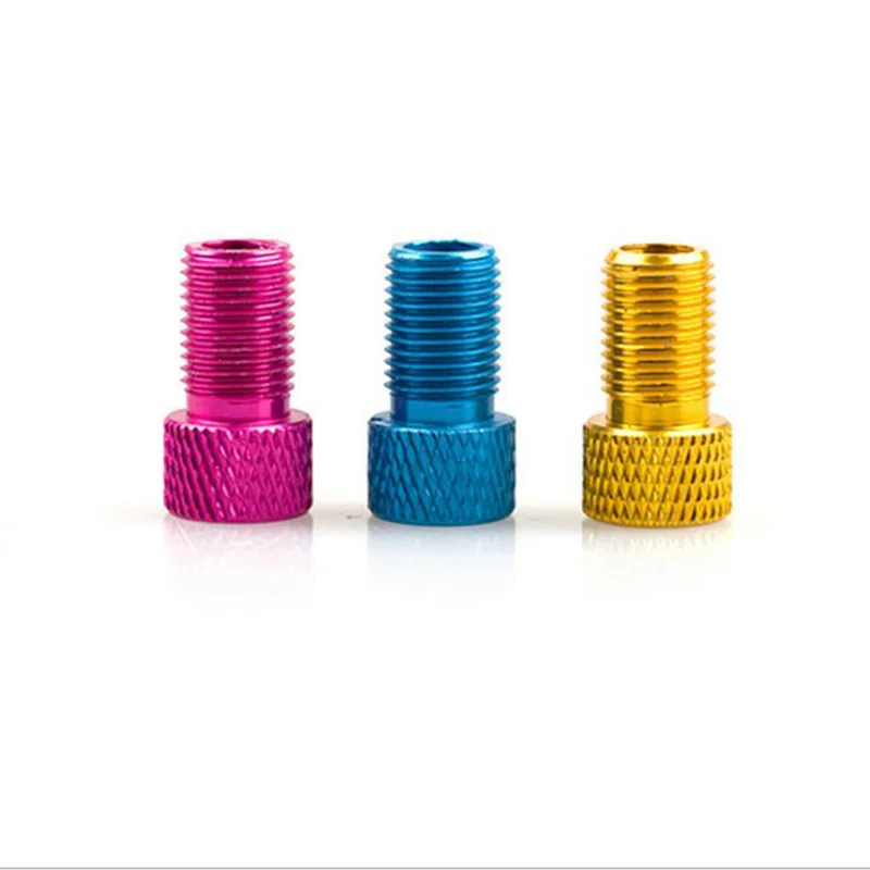 Aluminum Alloy Bike Valve Adapter Convert Presta to Schrader Valve Bicycle Pump Air Nozzle Tube Tools Bicycle Accessories 4Pcs image 6