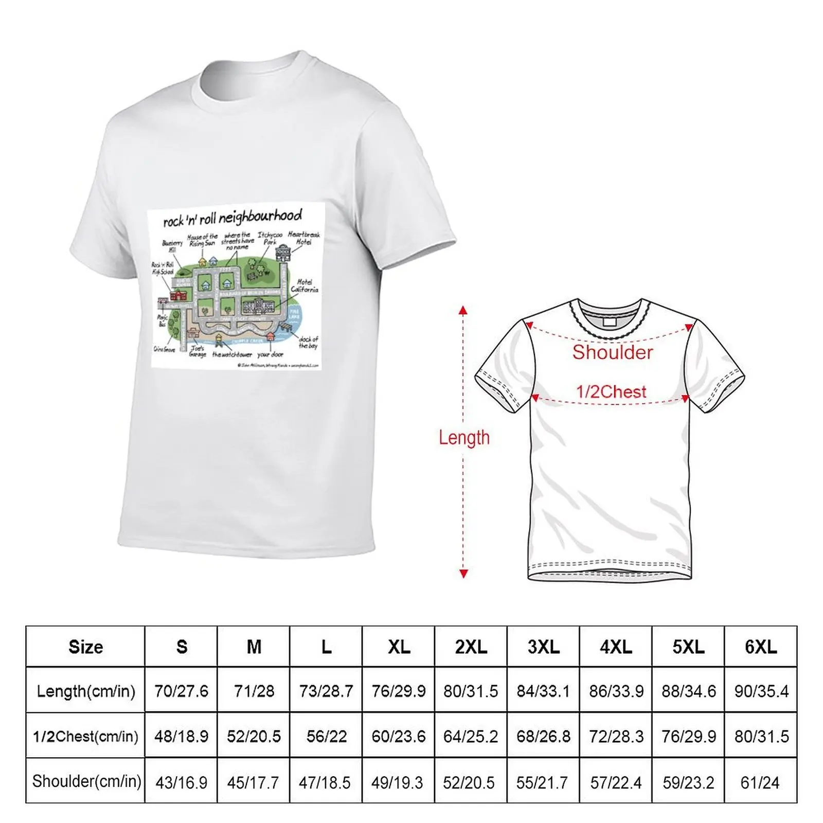 rock 'n' roll neighbourhood T-Shirt graphic shirts customs design your own T-shirts for men cotton