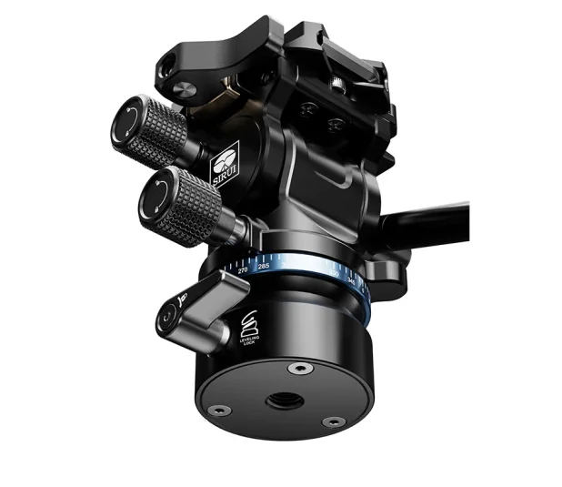 sirui KV-10 Fluid Video Head Pan Tilt Tripod Head w/Acra Quick Release Plate