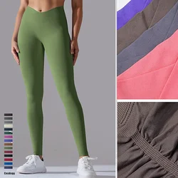 Seamless Gym Leggings Women Scrunch Butt Lift Yoga Pants V Waist Push Up Fitness Legging Booty Push Up Workout Training Tights