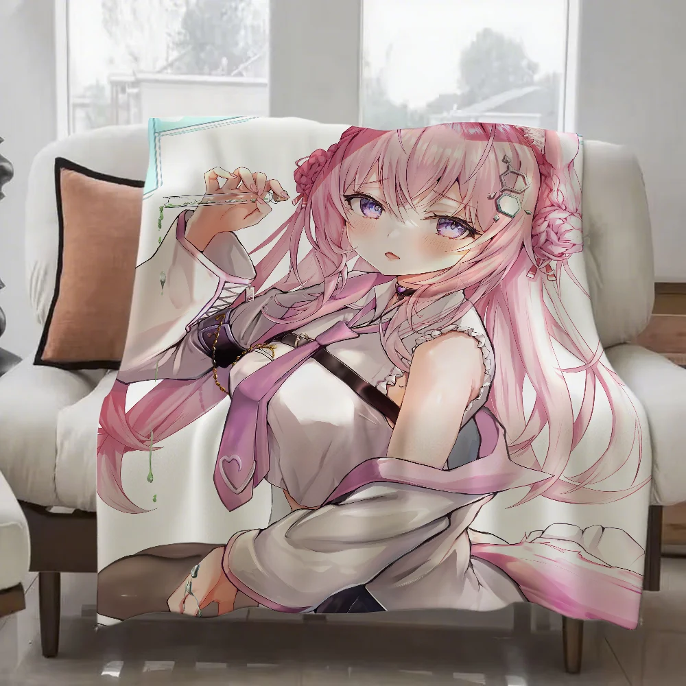 VTuber Hakui Koyori Blanket Soft and Skin Friendly For Couch Bed Napping Bedspread All Seasons Comforter