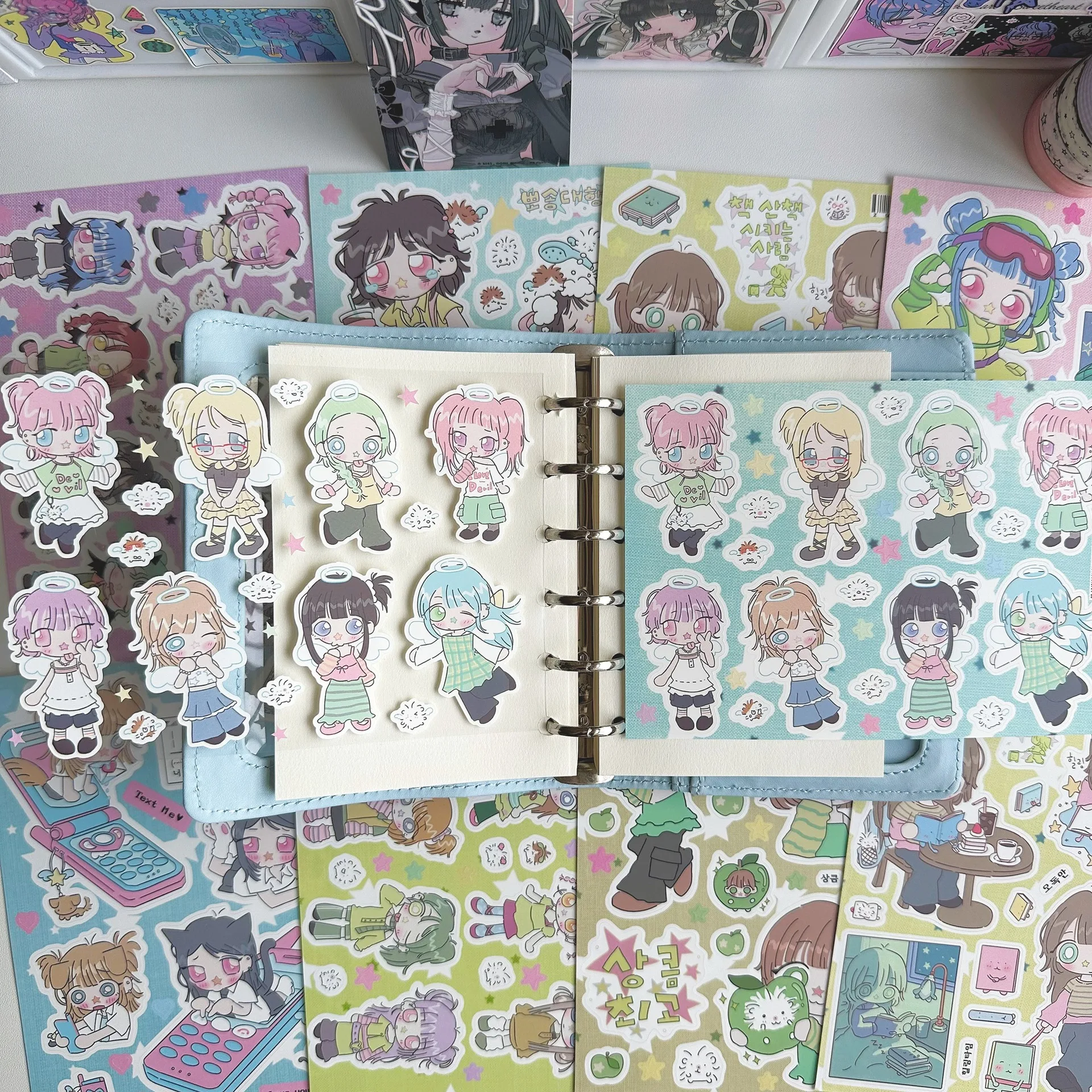 أزياء فتاة لطيف بيع ملصقات DIY