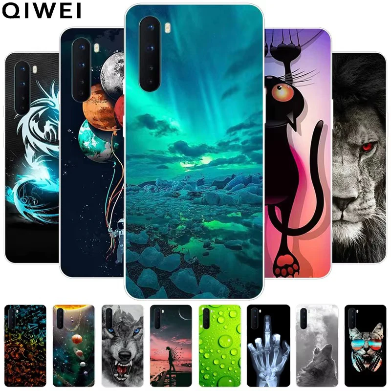 For Oneplus Nord Case Wolf Lions Soft TPU Silicone Shockproof Phone Cover for One plus Nord 5G Cases 6.44'' 1+ Nord Clear Coques