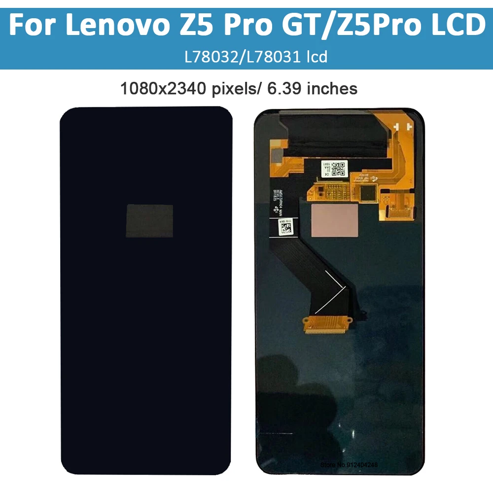 Imagem -02 - Original Amoled 6.39 para Lenovo z5 Pro L78031 Display Lcd Touch Screen Substituição Digitador Assembly para Lenovo Z5pro gt L78032