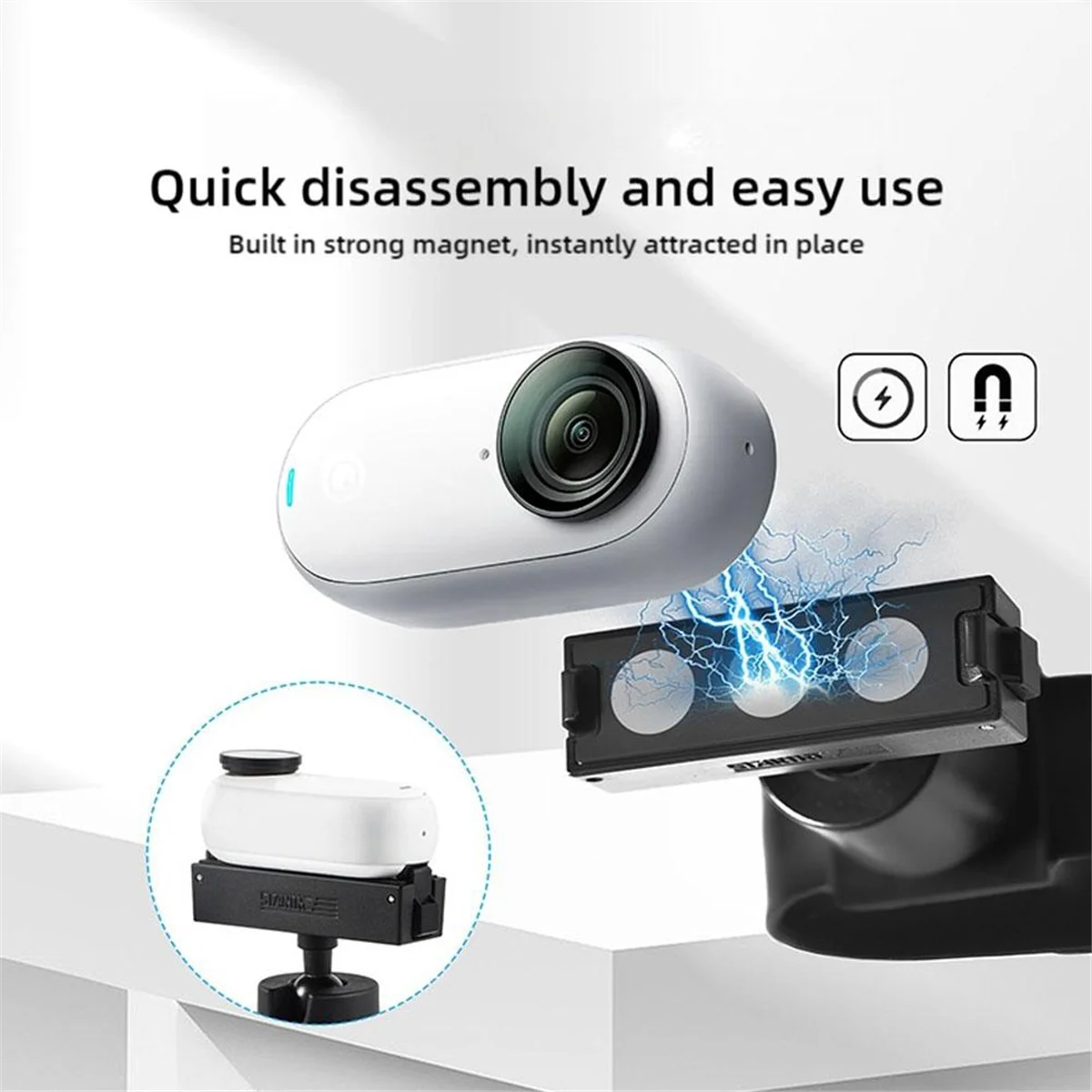 B74A  for GO 3/GO 3S Wrist Strap Mount Portable Electronic Device Mount Hand Wrist Strap