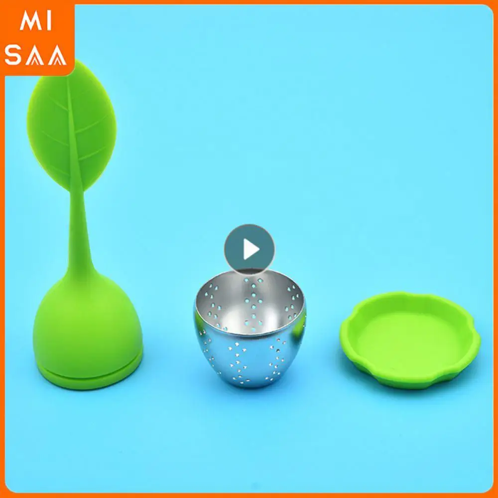 Tea Leaf Strainer Temperature Resistance Even Dense Orange Silicone Filter Tools Cup Tea Makers Effectively Isolate Food-grade