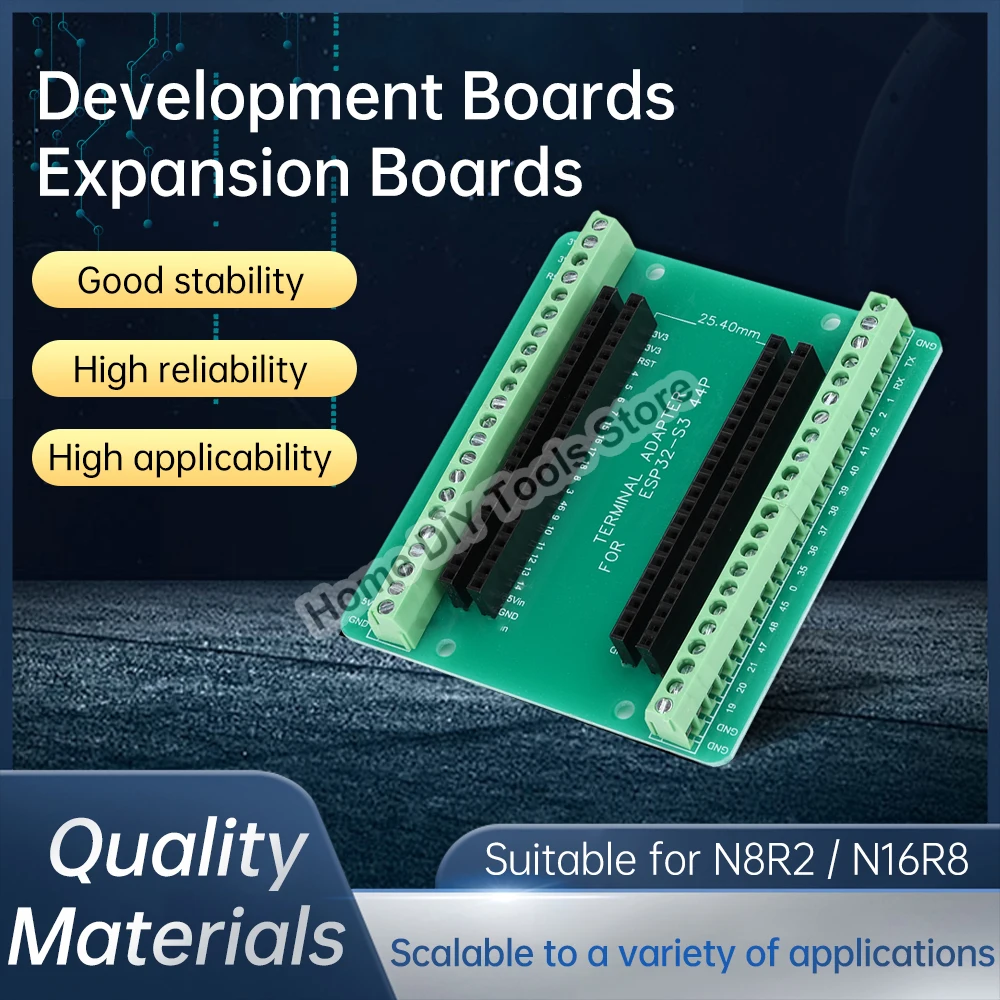 

ESP32-S3 GPIO Development Board Expansion Board 44Pin ESP32 Expansion Board For N8R2/N16R8