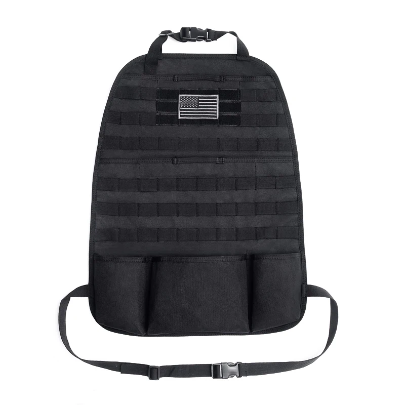 

Seat back storage bag for organizing internal accessories
