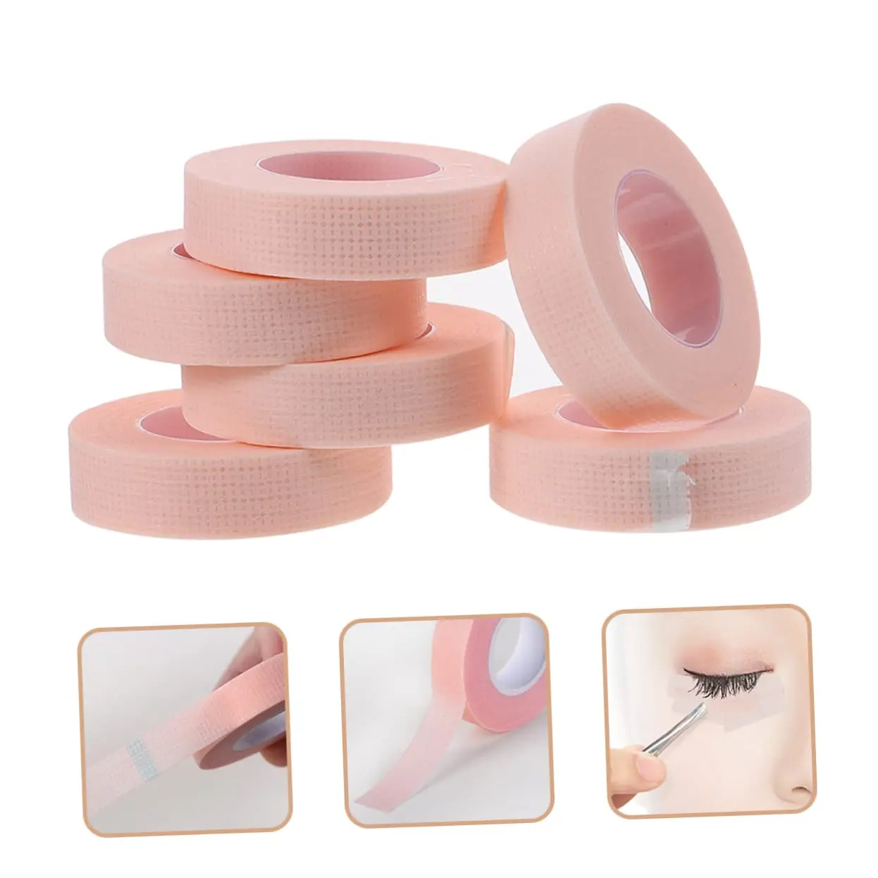 

20pcs Eyelash Extension Tape Microporous Breathable PE Non-Woven Adhesive Eyelash Accessories