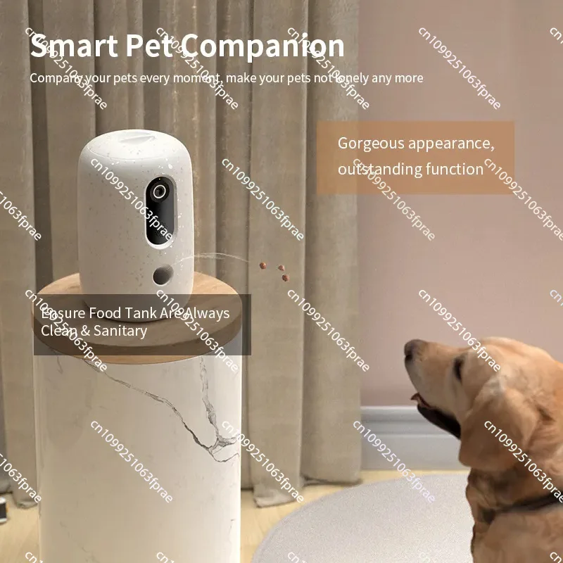 

Automatic Feeder Smart Snack High-tech Dispenser & HD Camera WiFi Control Feeder 7L Capacity 1080p 2 Way Audio & Night Vision