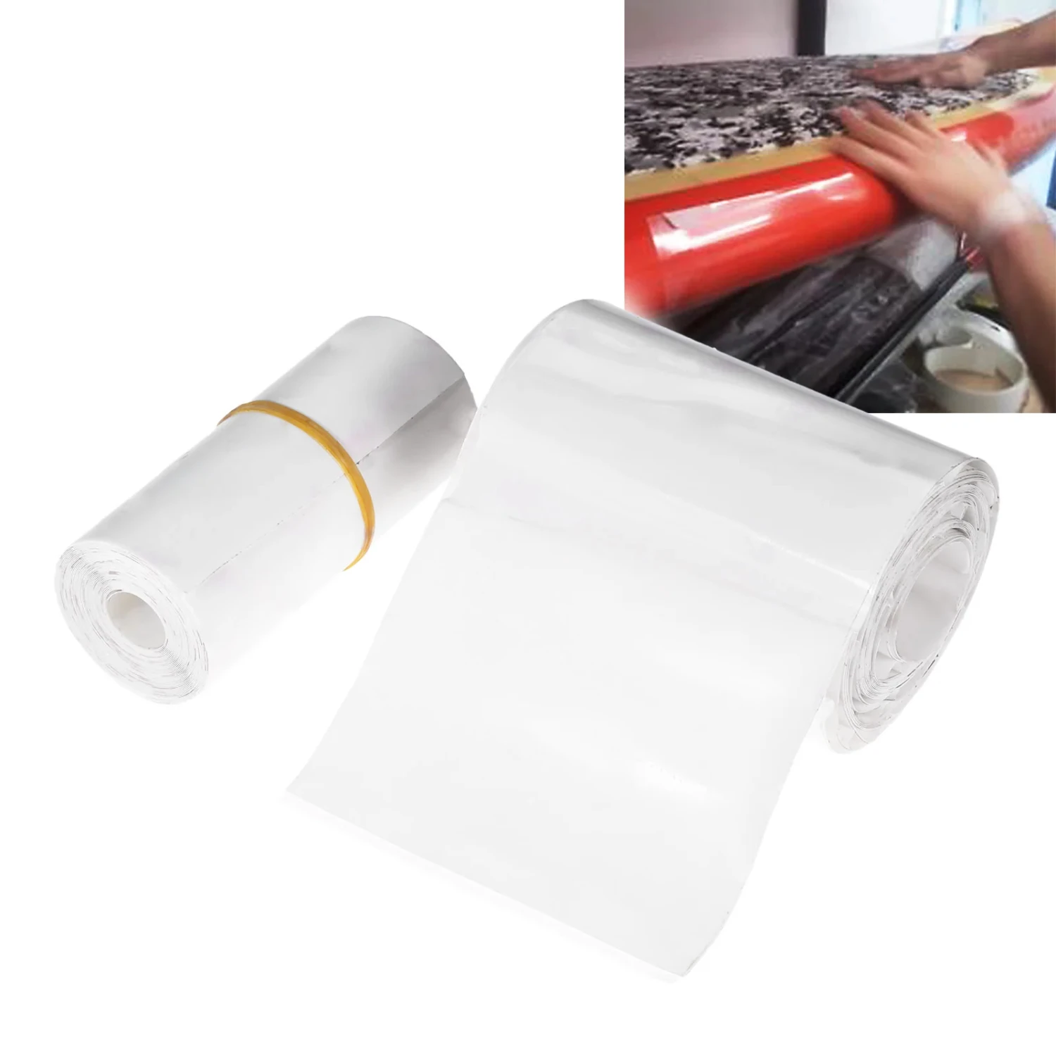 

10x400cm 1Roll Board Rail Protection Tape Surfboard Stand Paddle Board Rail Side Protective Tape Clear Self-Adhesive Tape