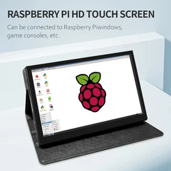 Monitor de 7 pulgadas HD 1024x600 Raspberry pi con estuche, pantalla táctil portátil Full hd, IPS, Mini compatible con HDMI