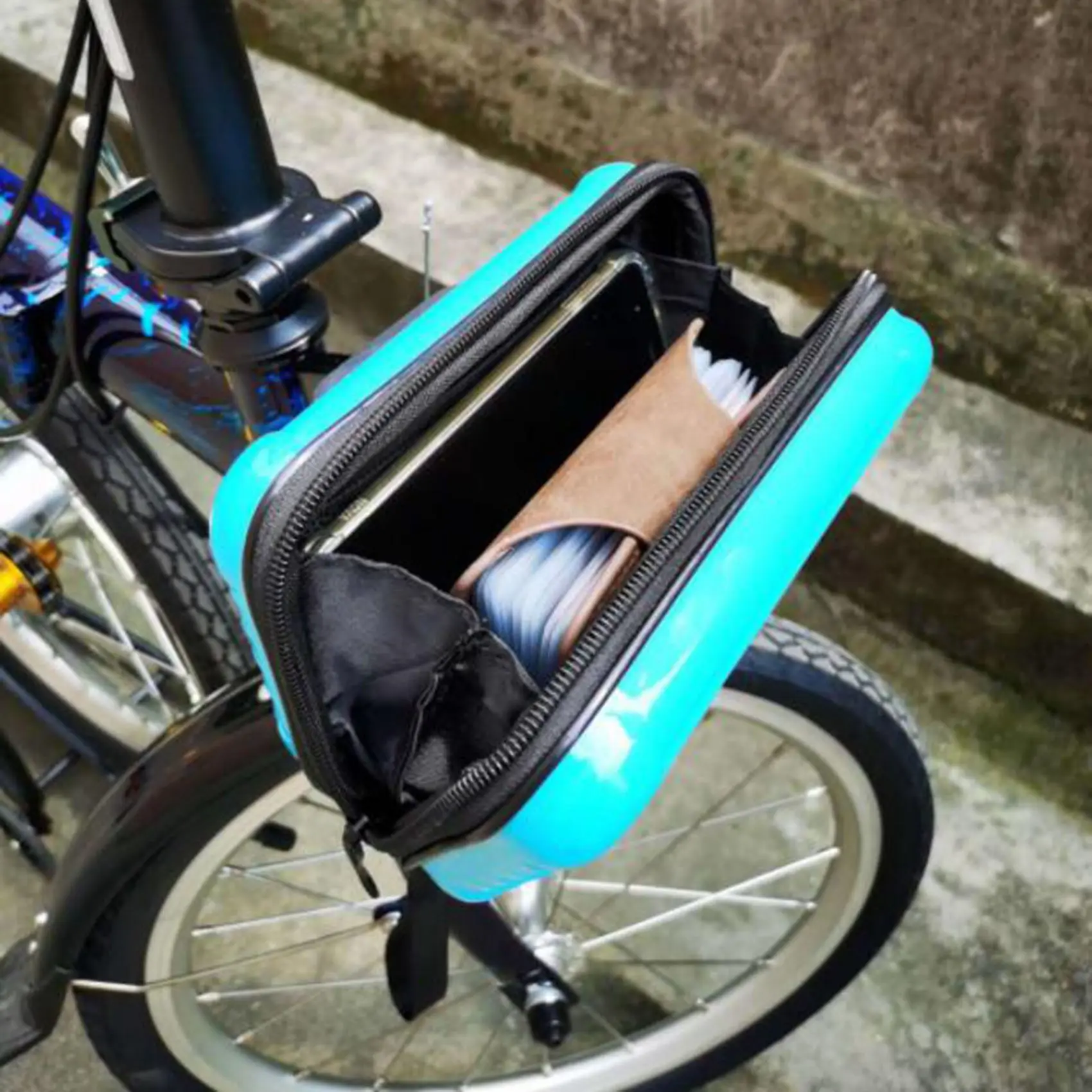 New Upgrade Folding Bike S-Bag C-Bag Alloy Front Rack Schoolbag Rack Backpack Rack Row Skeleton Basket for Brompton Parts