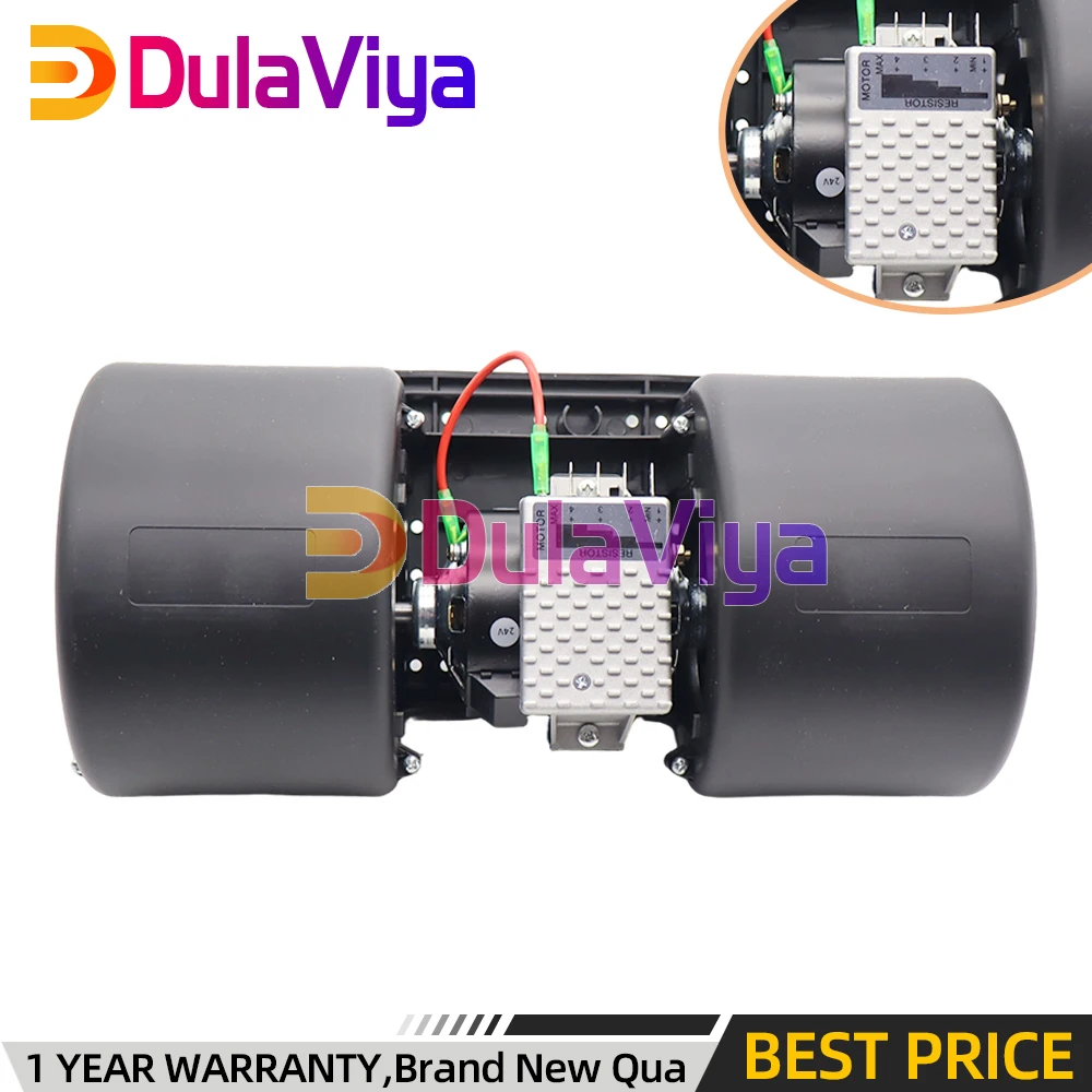 24V AC Heating Blower Motor For Volvo A25F A30F A35G Truck L110F L150H L220G Loader 16271018 15073261 VOE16271018 VOE15073261