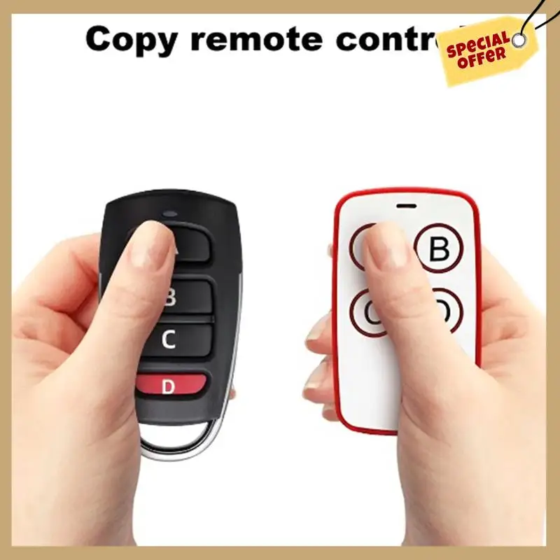 433 МГц автоматический копирующий пульт дистанционного управления, электрический механизм открывания гаражных ворот, пульт дистанционного управления, Дубликатор, клон, код клонирования, 4 клавиши-WMAN