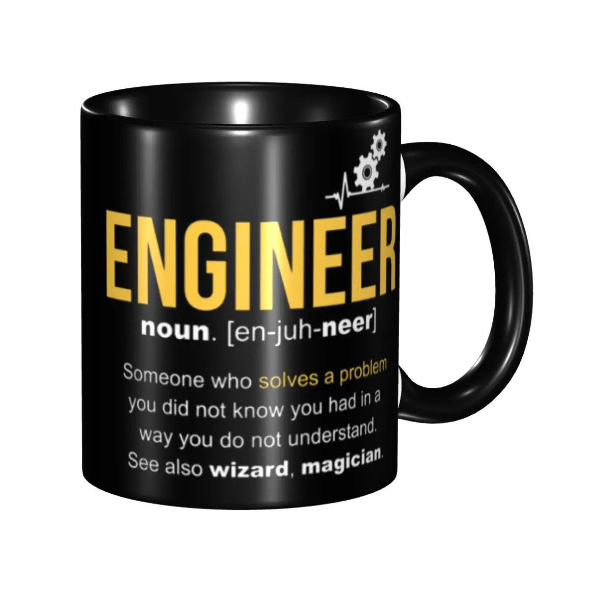 Engineer Definition Funny Gift Classic Mugs Top Quality Cups Mugs Print Humor Graphic milk cups